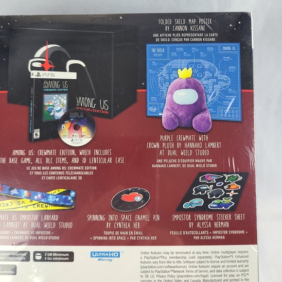 PS5 Among Us: Impostor Edition PlayStation 5 Crewmate vs Imposter FACTORY SEALED - Picture 6 of 10